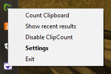 ClipCount 3D menu